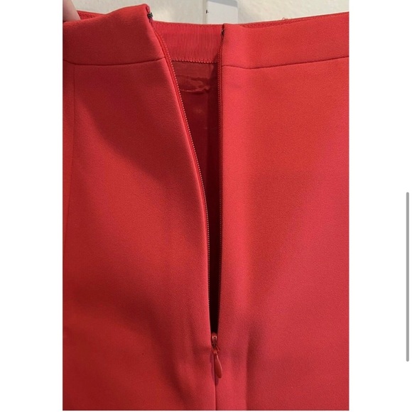 NWT J. Crew Women's Red Orange Wool Blend A Line Mini Skirt Size 2 NWT - Picture 4 of 5